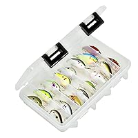 Plano Elite Series Crankbait StowAway 3600, Medium, Transparent, Holds Up to 16 Individual Crankbait Lures, Tangle-Free Bait Tackle Storage and Organizer, Utility Boxes for Fishing