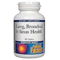 Lung, Bronchial & Sinus Health by Natural Factors, Natural Supplement for Respiratory Health and Easy Breathing, 90 Tablets