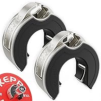 KeppiFitness Barbell Clips, C-Shape Barbell Clamps for Weight lifting Bar, Fast Lock/Removal Weight Clips Barbell Collars 2 Inch Olympic Gym Equipment
