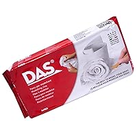DAS White 1 kg Air Hardening Modelling Clay, Non Bake, Ready To Use, Suitable for All Ages, Ideal for Professionals & Hobbyists