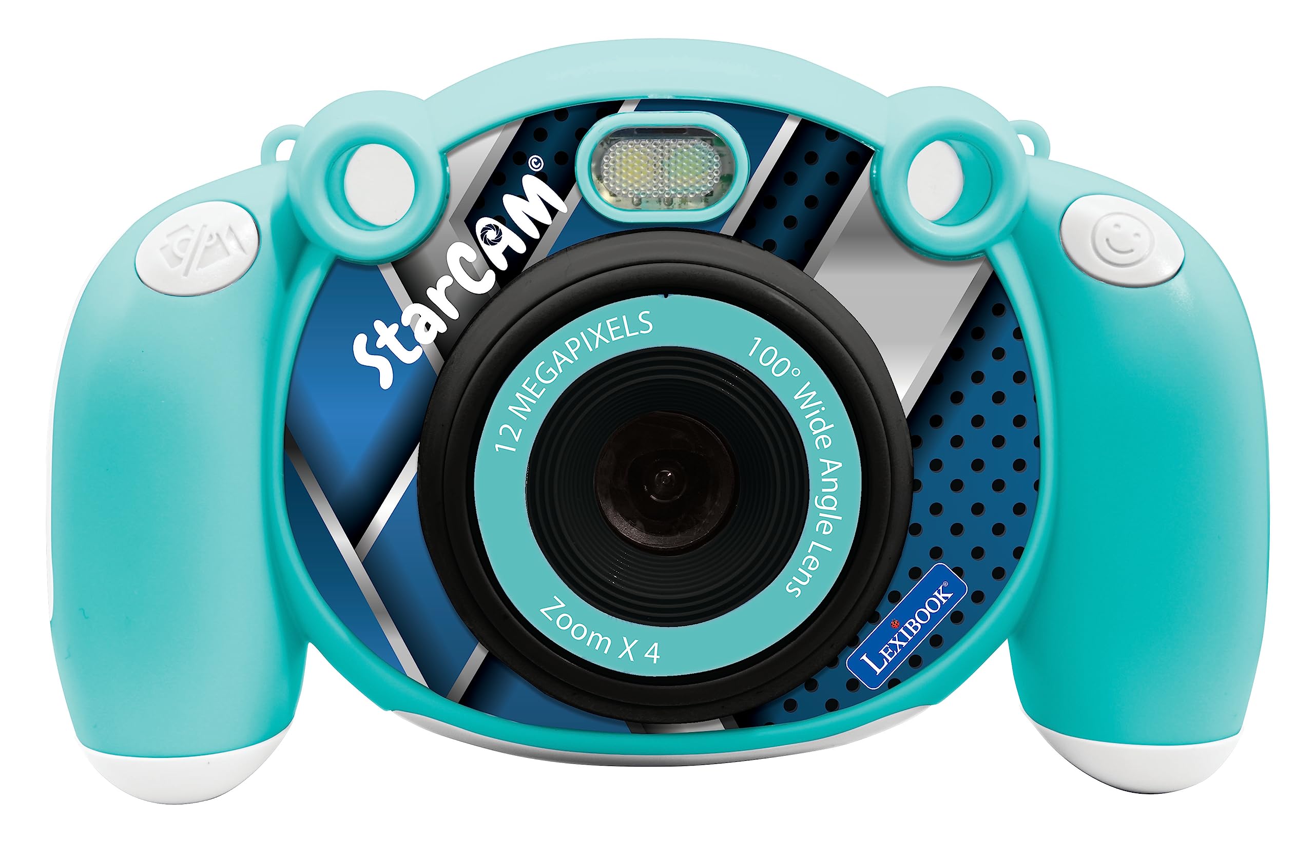 Lexibook - 4-in-1 Kids Camera with Photo, Video, Audio and Game Functions - DJ080