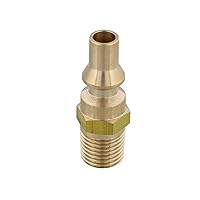 1/4in Quick Connect Propane Tank Male Adapter LP RV - Propane Hose Fitting for Gas Grill, Smoker, or Camp Stove