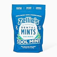 Zellie's | 100% Xylitol Sugar Free Cool Mint Breath Mints | Non-GMO, Low-Calorie, Gluten Free, Vegan & Kosher Mints (540 Count - Pack of 1)