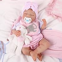 BABESIDE Lifelike Reborn Baby Dolls - Bella, 20-Inch Soft Body Realistic-Newborn Baby Dolls Cute Real Life Baby Dolls Sleeping Girl with Toy Accessories Gift Set for Kids Age 3+ & Collection