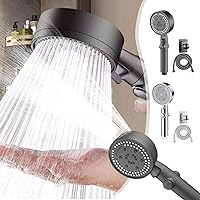 Clearance Shower Head With Handheld, High Pressure 8 Functions Shower Head With 78in Long Hose And Adjustable Holders Easy To Install For Bathroom Todays Daily Deals Clearance Prime
