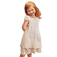 Vintage Crochet Lace Dress Flower Girl Dress Toddler Dresses