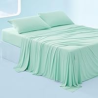 Bedsure Breescape Cooling Sheets King, Cooling Sheets for Hot Sleeper, Deep Pocket Up to 17.5