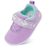 L-RUN Barefoot Shoes Toddler Sneakers Boys Girls Lightweight Shoes Knit Kids Walking Shoes for Indoor Outdoor