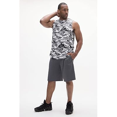 DEVOPS 3 Pack Men's Muscle Shirts Sleeveless dry Fit Gym Workout