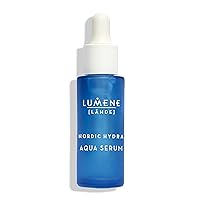 Lumene Nordic Hydra Arctic Dew Quenching Aqua Face Serum - Pure Concentrated Skin Hydration + Arctic Spring Water for Lasting Dewy Skin - Nordic Red Algae + Hyaluronic Acid Hydrating Serum (1 fl oz)