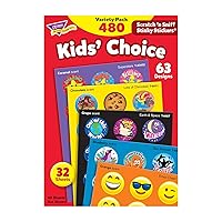 TREND ENTERPRISES: Kids' Choice, Scented Scratch 'N Sniff Stinky Stickers, Fun for Rewards, Incentives, Crafts and as Collectibles, 48 Different Designs, 32 Sheets Included, For Ages 3 and Up