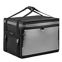 [2024 Newly Upgraded] Insulated Food Delivery Bag with Support Frame and Plastic Bottom Plate,Grocery Delivery Bag for Catering,Restaurants,Delivery Drivers, Uber Eats,Doordash and more | 62L