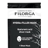 Filorga Hydra-Filler Super Moisturizing Personal Skincare Face Mask, Sheet Mask With Concentrated Serum of Hyaluronic Acid and Aloe to Hydrate Skin and Boost Complexion Care, 0.81 oz.