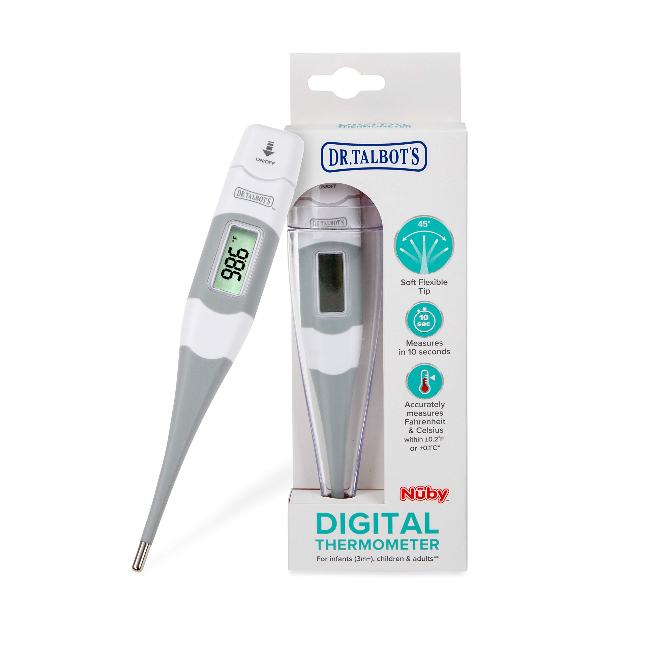Dr. Talbot's Flex Tip Digital Thermometer with Protective Case