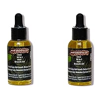 (2-Pack) 10 in 1 Hair Growth Oil (2 Oz) | Formulated With African Chebe Powder For Extreme Hair Growth, 2 Fl Oz (Pack of 1), 2.0 ounces