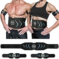 ABS Stimulator, Ab Machine, Abdominal Toning Belt Muscle Toner Fitness Training Gear Ab Trainer Equipment for Home……