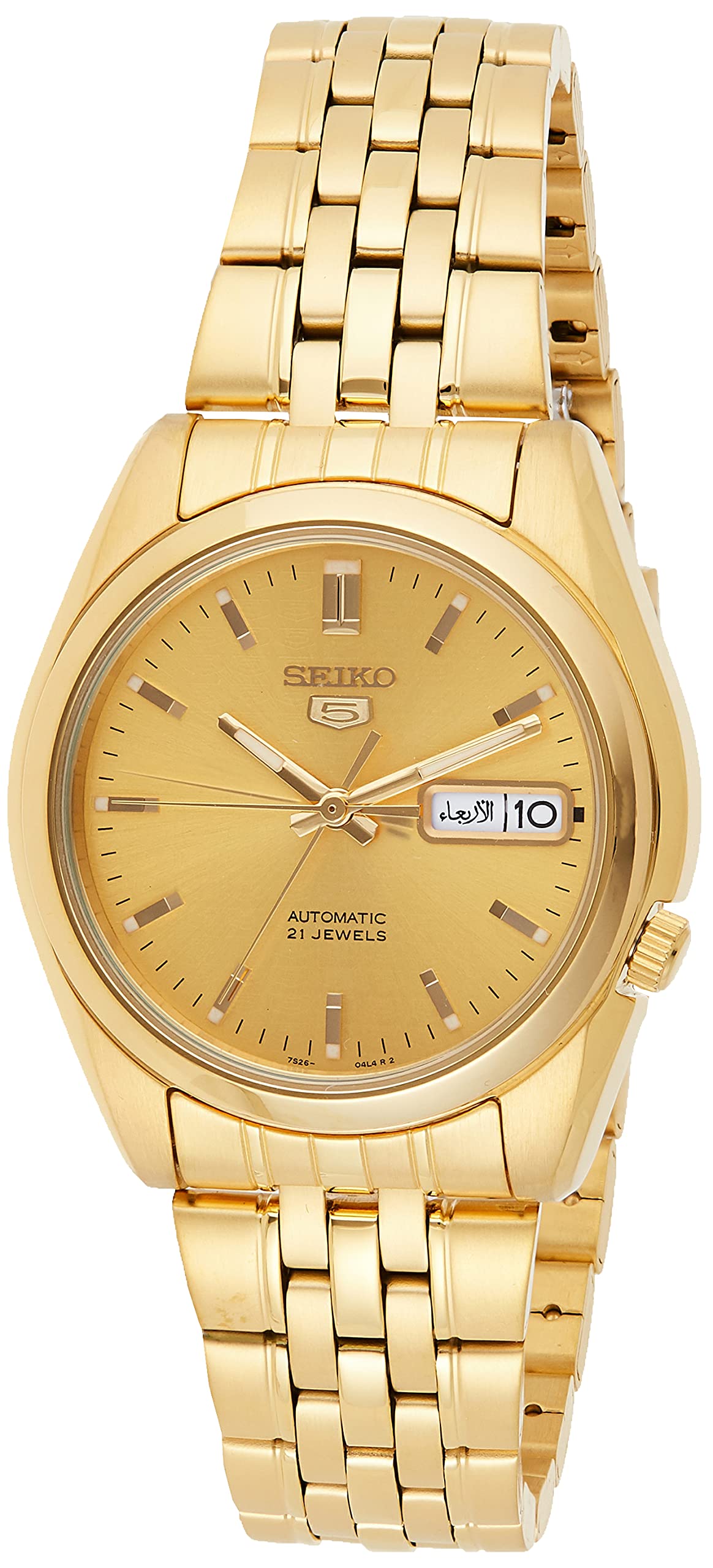 Mua SEIKO Men's SNK366K 5 Automatic Gold Dial Gold-Tone Stainless Steel  Watch trên Amazon Mỹ chính hãng 2023 | Giaonhan247