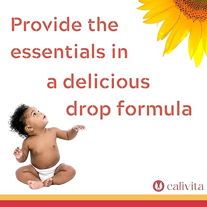 CaliVita PreSteps Daily Multivitamin Drops for Infants & Kids - Toddler Multivitamins with Vitamin A, B Complex, C, and E - Natural Orange Flavor - Sugar Free - 2 Month Supply - 60ml