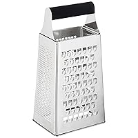 Mercer Culinary Mercer Grates 4 Sided Acid Etched Box Grater,Black