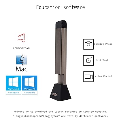 Longjoy Document Camera HD Digital Portable 8MP A3 USB Document Scanner LV-3 Series LV-3800