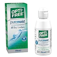 Opti-free Puremoist Multi-Purpose Disinfecting Solution, White, 4 Fl Oz