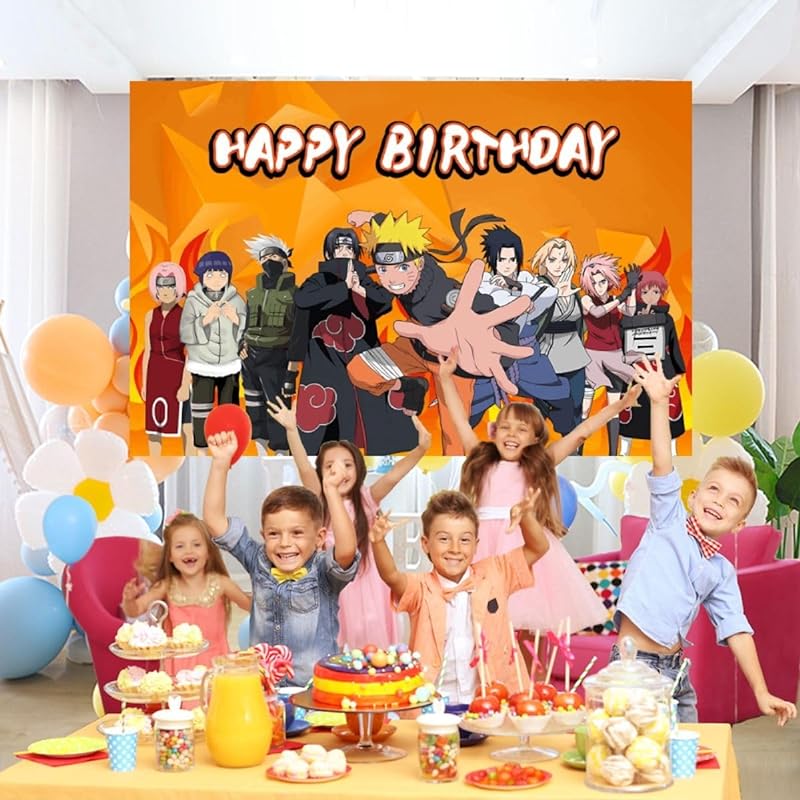 Buy Anime Theme Birthday Decorations Set - Anime Birthday Party Supplies  Include 5 FT Backdrop, 20X Latex Balloons, 8X Foil Balloons for Kids Fans Birthday  Party Online at desertcartINDIA