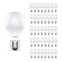 Feit Electric A19 LED Light Bulbs, 60W Equivalent, Non Dimmable, 800 Lumens, E26 Standard Base, 3000K Warm White, 10 Watts, 80 CRI, 10 Year Lifetime, Energy Efficient, 40 Pack, A80083010KLED10/RP/4