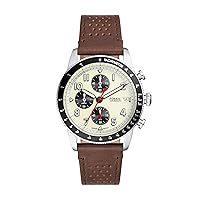 Fossil Men's Sports Watch with Stainless Steel, Silicone, or Leather Band
