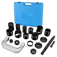 DNA MOTORING 21pcs Universal Ball Joint Service Repair Remover Installer Adapter Tool Kit for Most 2WD 4WD Cars Pickups Vans SUVs, Blue, TOOLS-00314