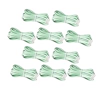 iSoHo Phones Bundle of 10 Telephone Cord - 2 Sets (5 x 15ft, 5 x 25ft) - Crisp Sound, Easy to Use - Perfect for Home or Office - Earth Day Green