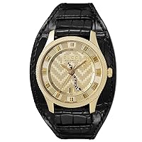 Gucci YA126342 Eryx YA126342 Men's Watch, Gold Dial, Stainless Steel, Sapphire Glass, Automatic Winding, 1.6 inches (40 mm), Swiss Watch, gold, Bracelet Type