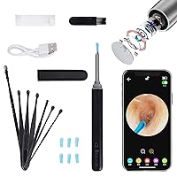 Ear Wax Removal Cleaner,Ear Endoscope with LED Lights for Ear Wax Removal Tool Earwax Removal Kit Compatible with iPhone, iPad, Android