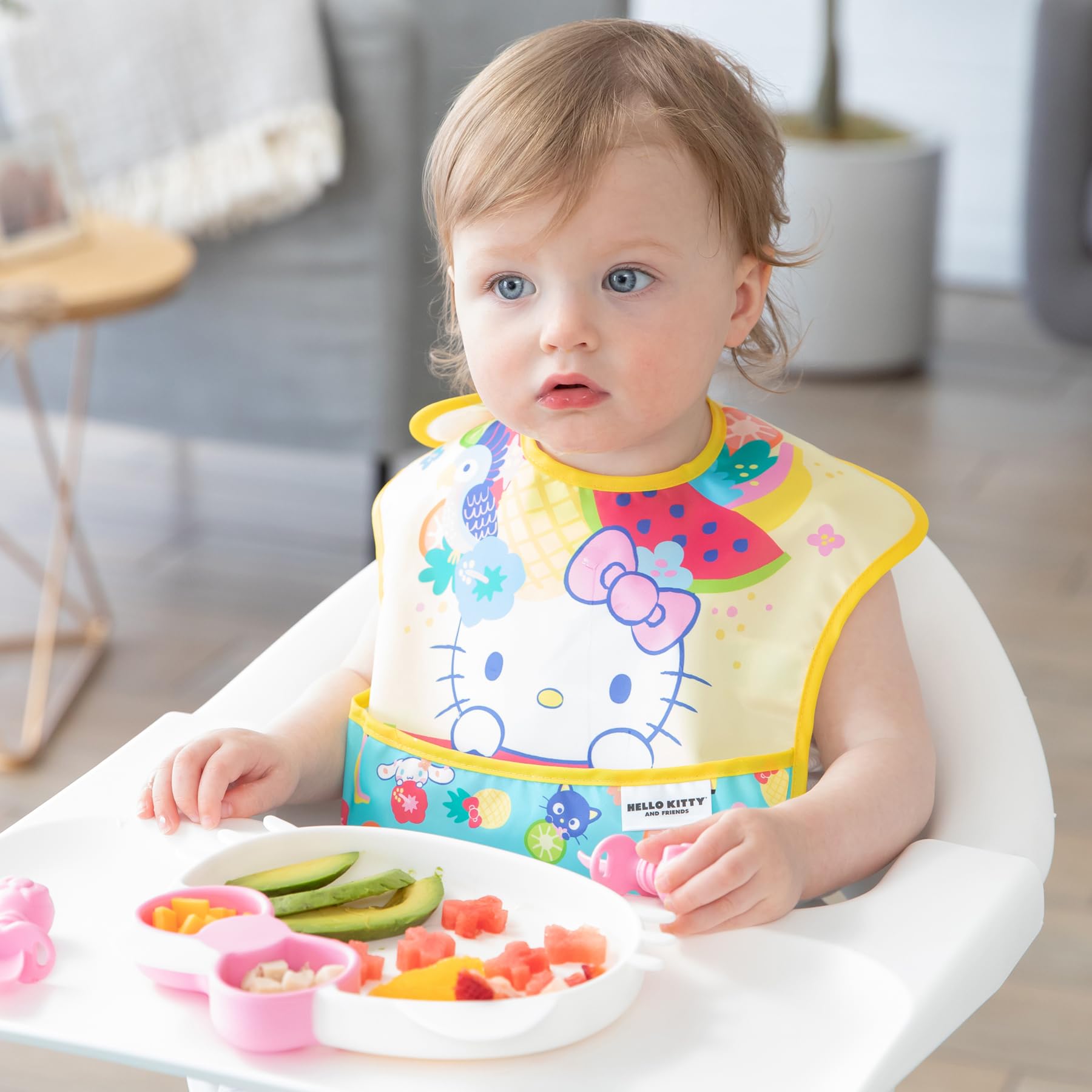 Bumkins Bibs for Girl or Boy, SuperBib Baby and Toddler for 6-24 Months, Essential Must Have for Eating, Feeding, Baby Led Weaning, Mess Saving Catch Food, Fabric