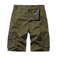 Cargo Shorts for Men Outdoor 4-Way Stretchy Lightweight Summer Quick Dry Hiking Work Utility Shorts with Multi Pocket