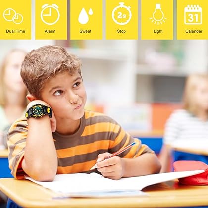 cofuo Kids Digital Sport Watch, Boys Girls Waterproof Sports Outdoor Watches Children Casual Electronic Analog Quartz Wrist Watches with Alarm Stopwatch