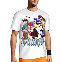 Anime Ranma ½ T Shirt Men's Summer O-Neck Shirts Casual Short Sleeves Tee