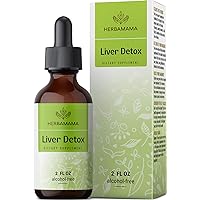 Liver Cleanse & Repair Liquid Drops Formula - Herbal Liver Supplement Tincture w/Dandelion Extract & Organic Milk Thistle for Liver Health & Detox - 2 fl. Oz Bottle