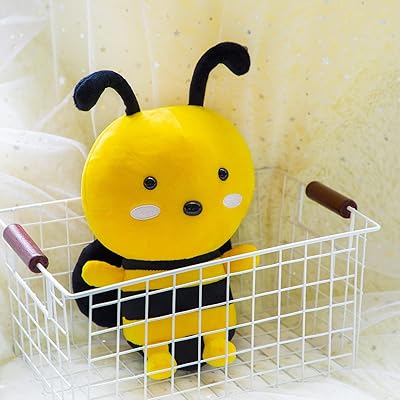 Putrer Bee Plush Toy,8 Bee Stuffed Animal,Soft Honeybee Plush Doll Gift  for Kids Birthday Party,Christmas,Valentine (8 inch)