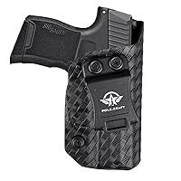 Sig P365 Holster IWB Kydex Custom Fit: Sig Sauer P365 / P365 SAS / P365 X Pistol - Inside Waistband - Adj. Cant Retention - Cover Mag-Button - No Wear - No Jitter
