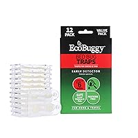 EcoBuggy Bed Bug Trap, Natural, Long Lasting, Non-Toxic, Crush-Proof Sticky Glue Trap for Home & Travel (Pack of 12)