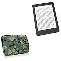 BoxWave Case Compatible with Tolino Page 2 (Case by BoxWave) - Camouflage Suit with Pocket, Neoprene Camo Suit Zipper Pocket for Storage for Tolino Page 2, Tolino Page 2 | Vision 5