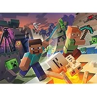 Ravensburger Monster Minecraft 100 Piece XXL Jigsaw Puzzle for Kids - 13333 - Every Piece is Unique, Pieces Fit Together Perfectly, Multicolor, 20 x 14 inches (50 x 36 cm) When Complete.