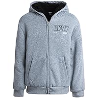 DKNY Boys' Sweatshirt – Heavyweight Sherpa Fleece Lined Zip Hoodie Sweatshirt (8-20)