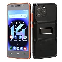 5 Inch Unlocked Phone for Android 10 Systemm, 4GB + 32GB, Dual Sim, Face Unlock, IP65 Waterproof and Dustproof, 3G Smartphone Support 2.4G WIFI, 5MP+ 8MP (Black)