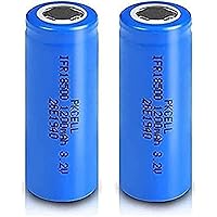 SOENS Ni-Mh Pre-Charged Rechargeable Batteriesicr 18500 1200Mah 3.2 V Lifepo4 Lithium Phosphate Rechargeable Batteries Top(2Pc)
