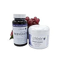Merlot Moisturizer and Resveratrol Supplement for Beautiful Skin antioxidants Inside and Out