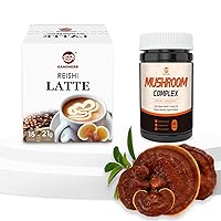 Reishi Mushroom Latte Coffee and Reishi Mushroom Capsules