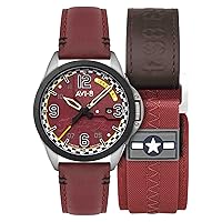 AVI-8 P-51 Mustang Twilight Tear Automatic Twilight Red Limited Edition