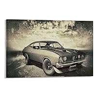 Car Poster 90s Posters Muscle Cars, Cool Cars, Classic Car Wheels, Gifts for Sports Car Lovers, Bar Canvas Painting Wall Art Poster for Bedroom Living Room Decor 12x08inch(30x20cm) Frame-Style