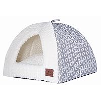 Cat Bed for Indoor Cats,Medium Large Cats Cave Bed,Machine Washable,Removable Cushion Cover,Small Dogs Tent Bed